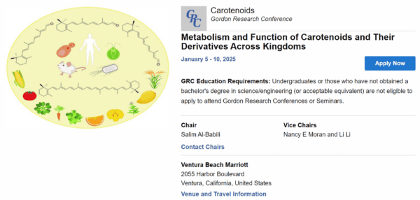 Carotenoids Gordon Research Conference